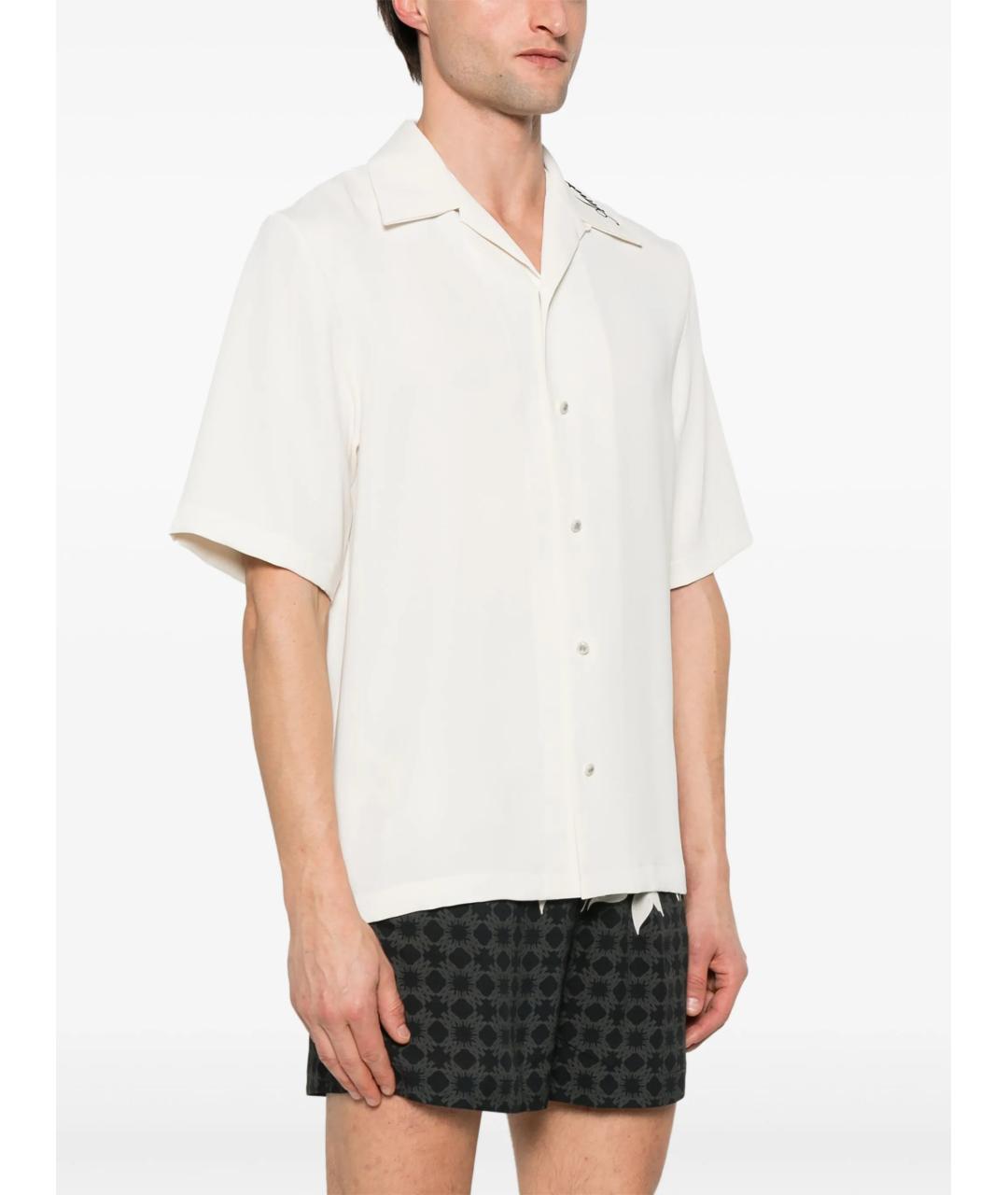 AMIRI Белая хлопко-полиэстеровая кэжуал рубашка, фото 3