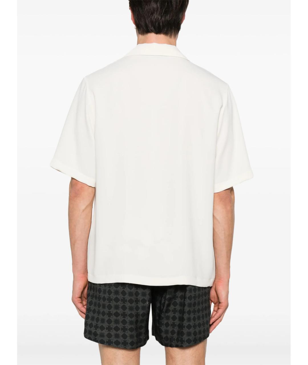 AMIRI Белая хлопко-полиэстеровая кэжуал рубашка, фото 4