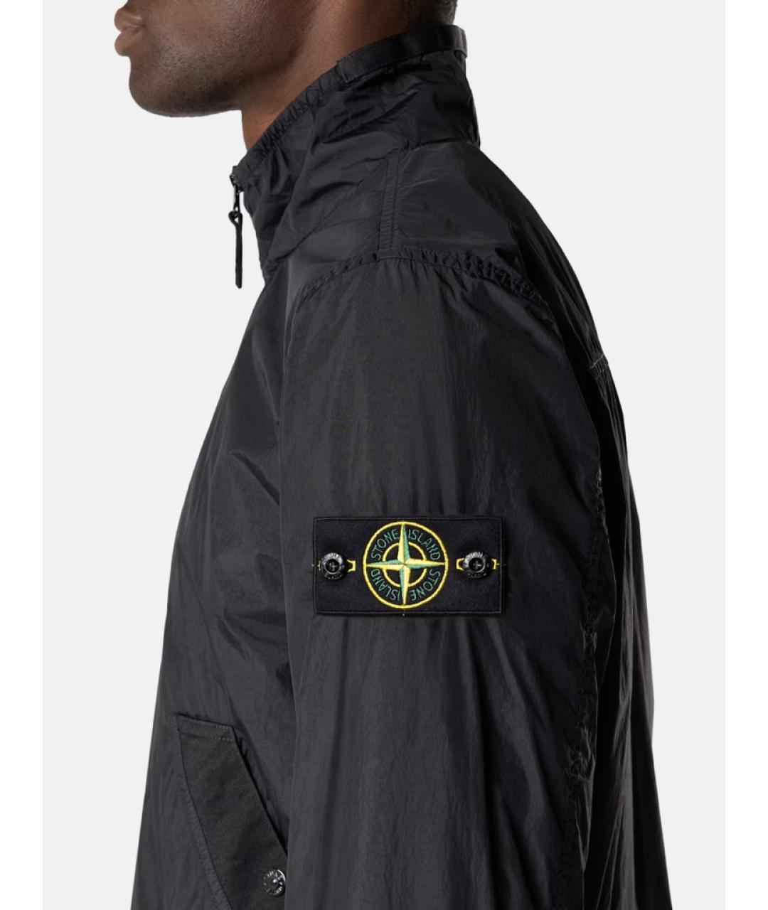 STONE ISLAND Черная полиамидовая куртка, фото 4