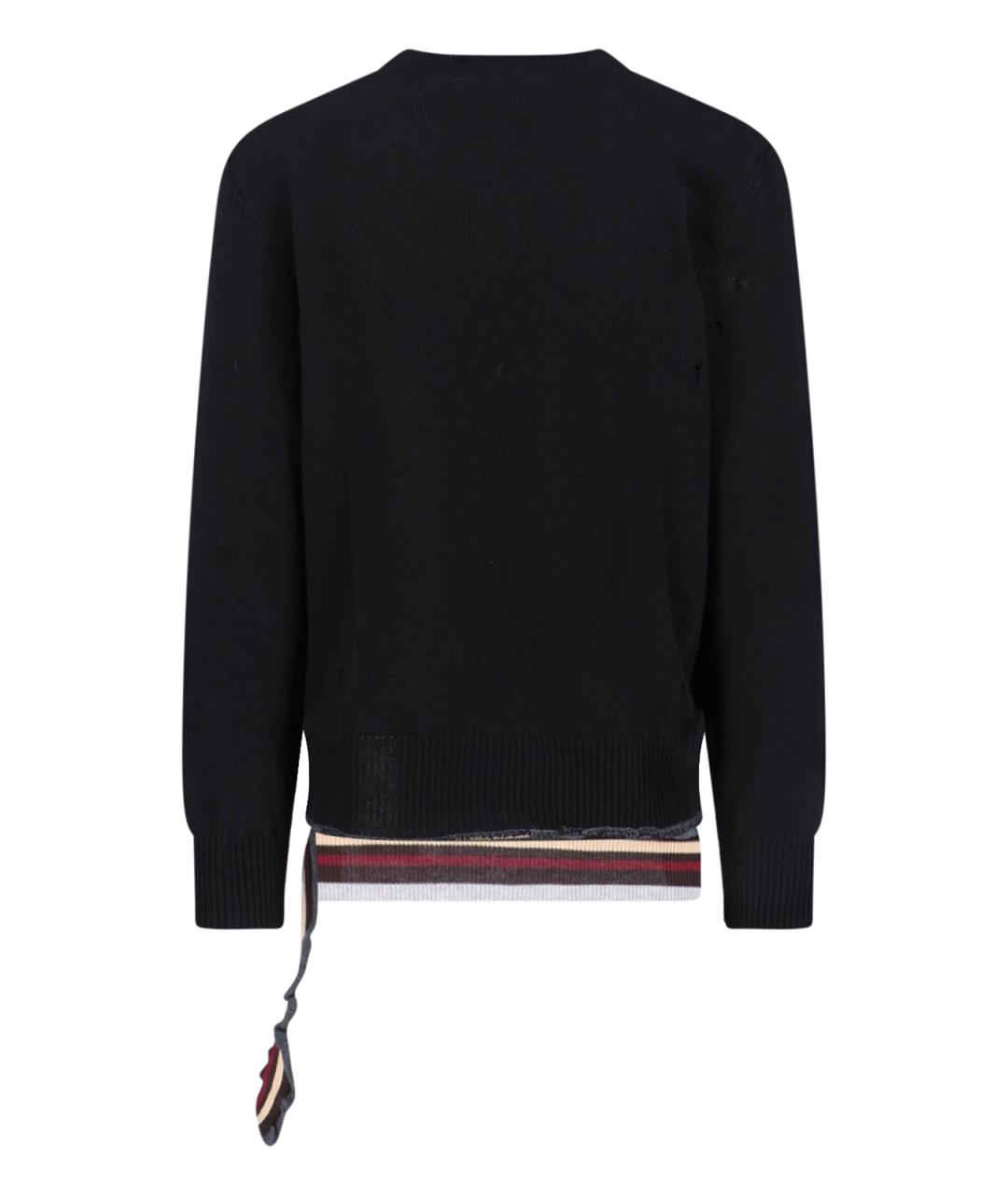 MM6 MAISON MARGIELA Черный хлопковый джемпер / свитер, фото 2