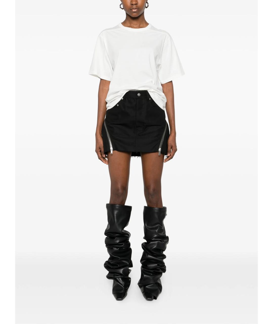 RICK OWENS Белая хлопковая футболка, фото 2