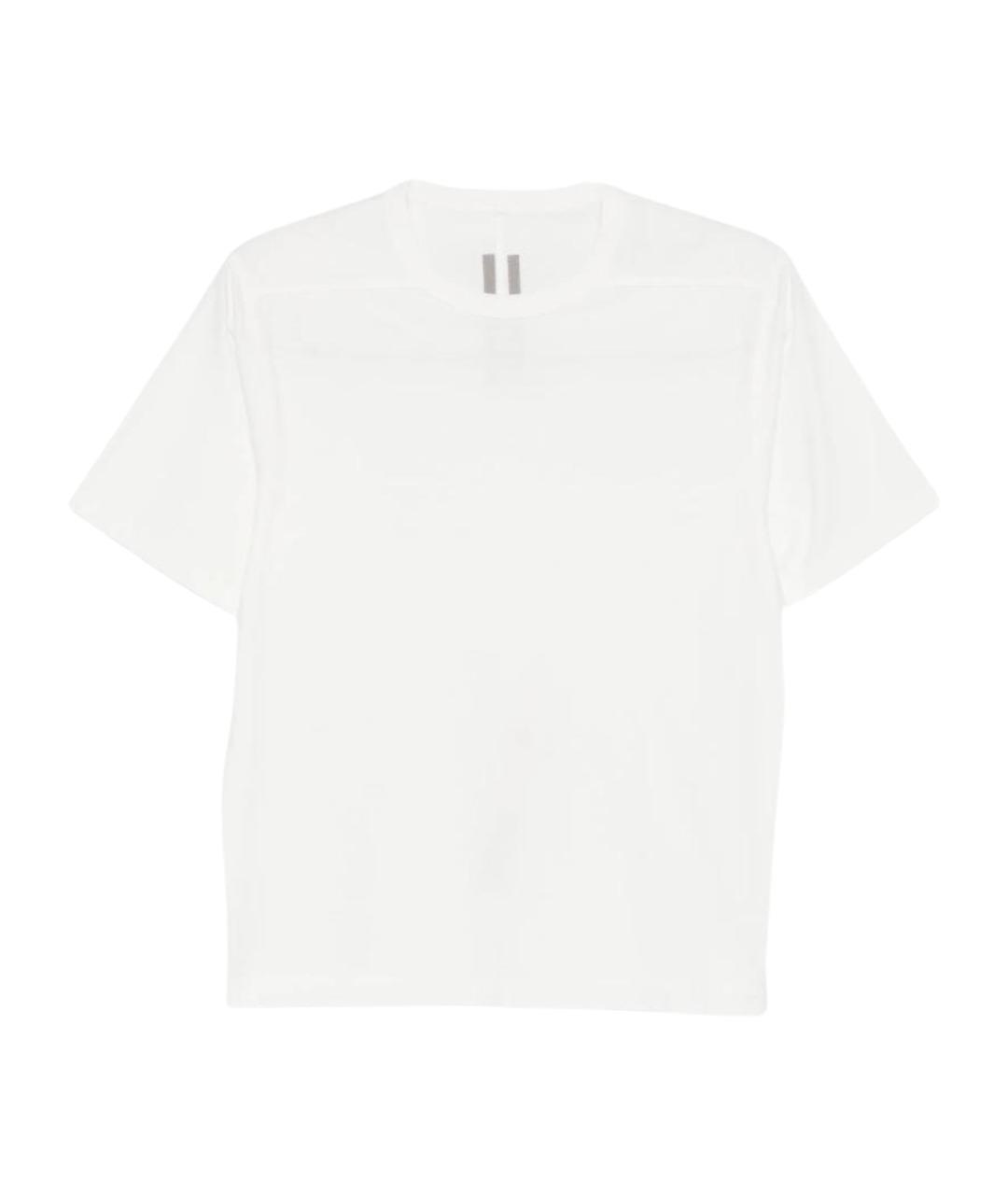 RICK OWENS Белая хлопковая футболка, фото 1