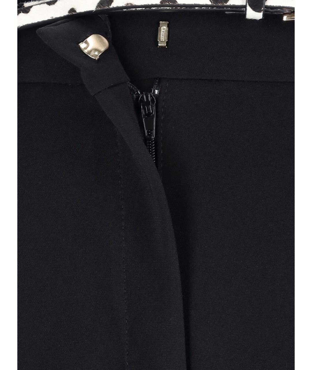 MAX MARA STUDIO Черные ацетатные прямые брюки, фото 4