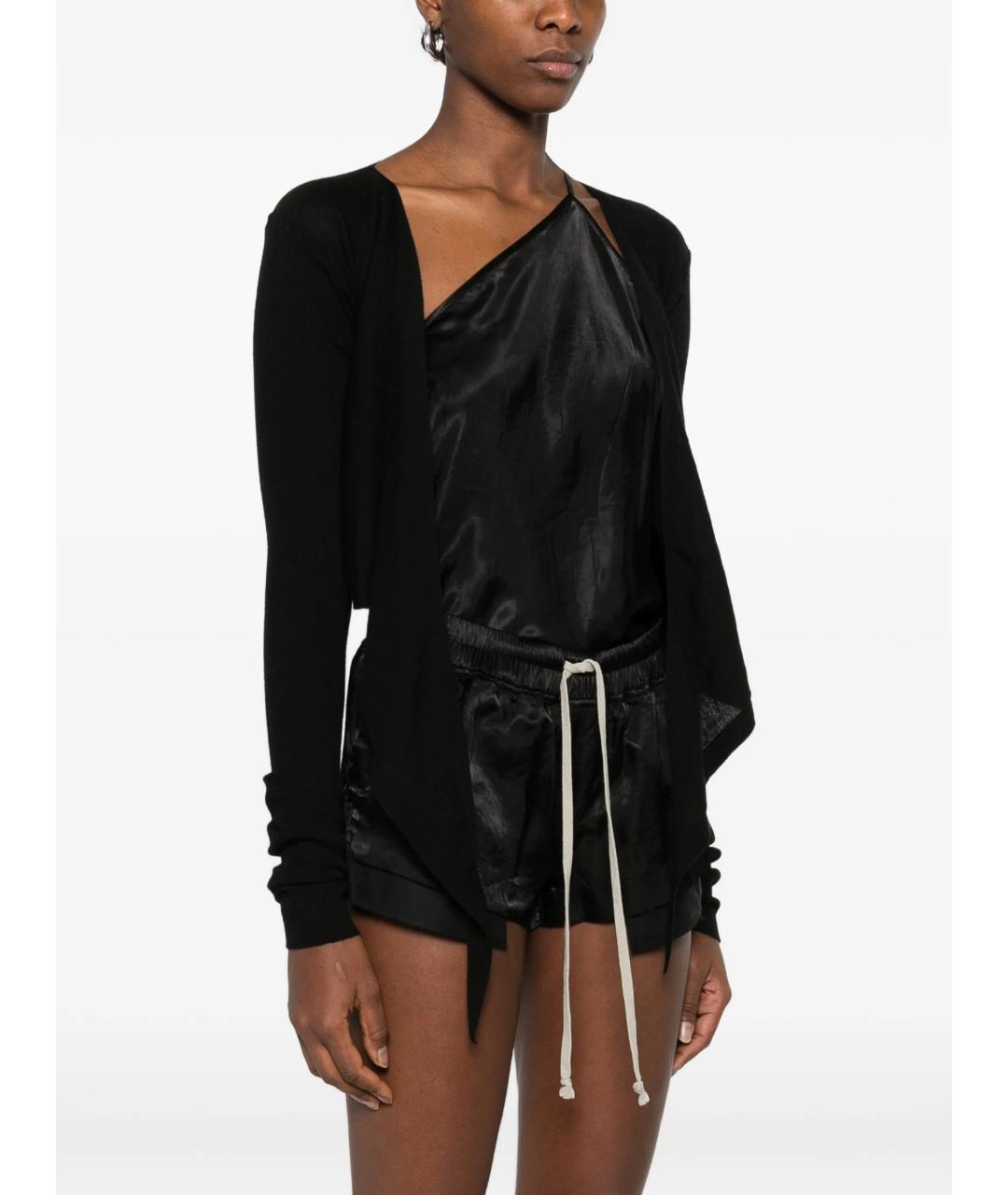 RICK OWENS Черный шерстяной кардиган, фото 3