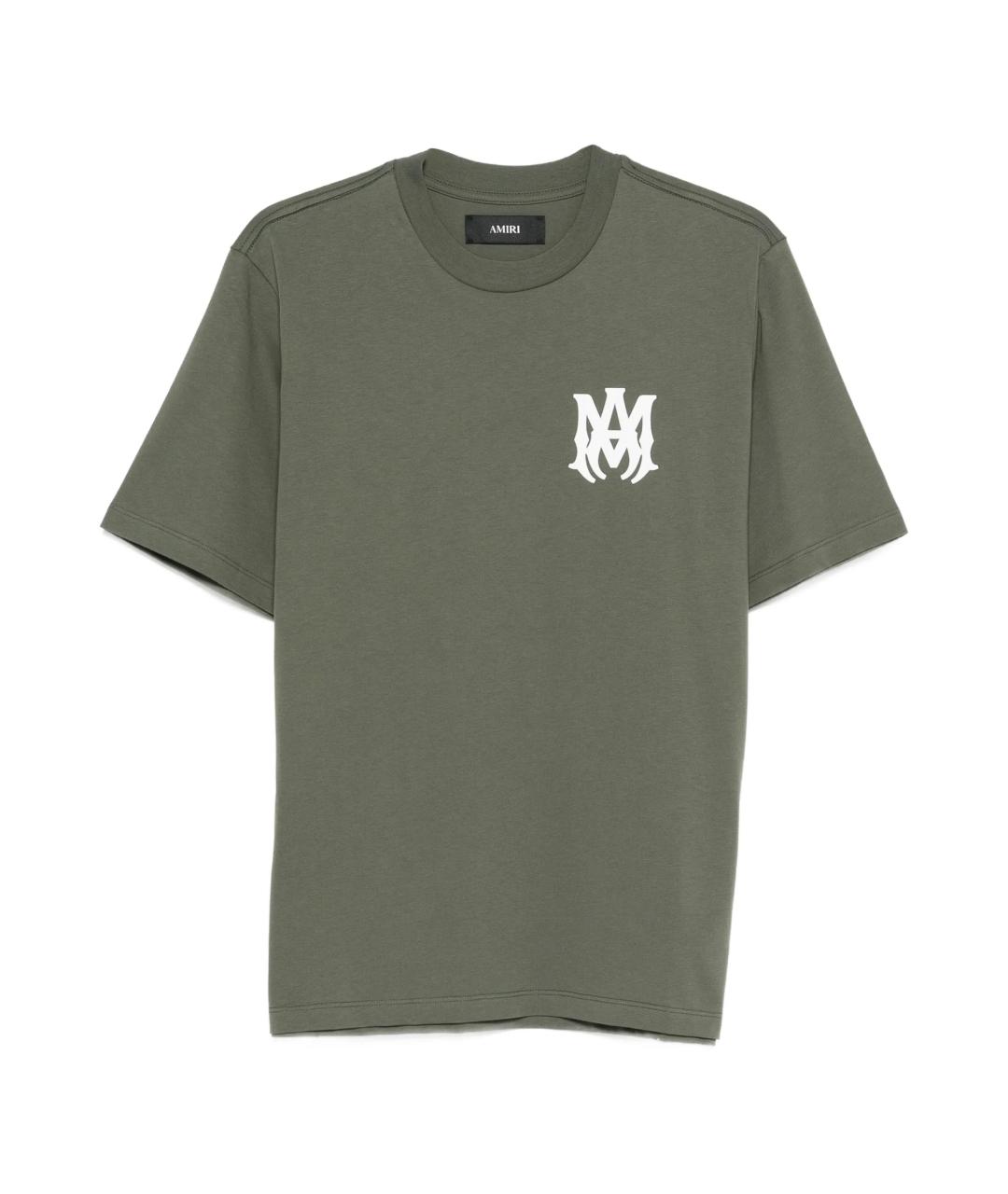 AMIRI Зеленая хлопковая футболка, фото 1