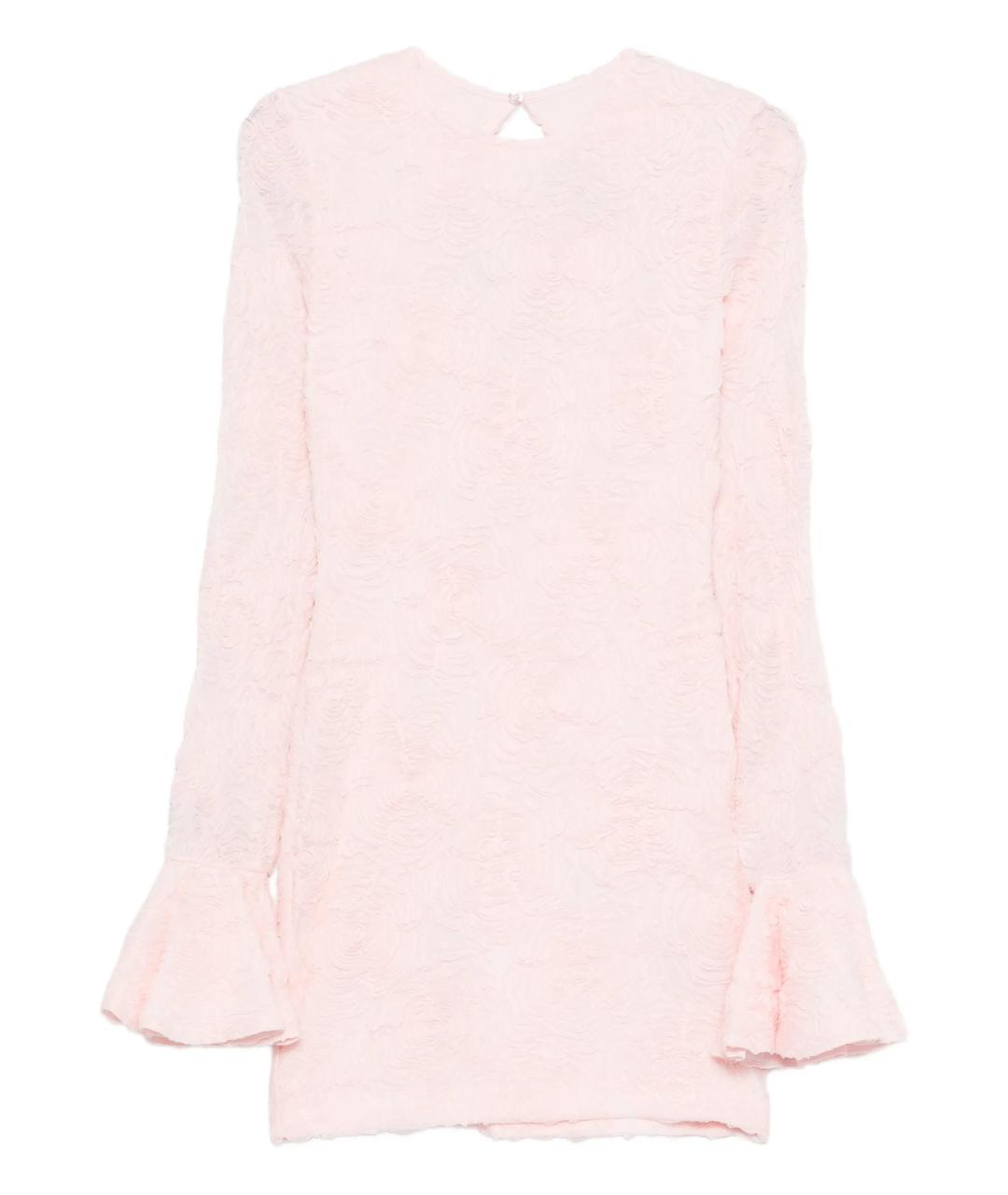 ROTATE Розовое полиэстеровое коктейльное платье, фото 1