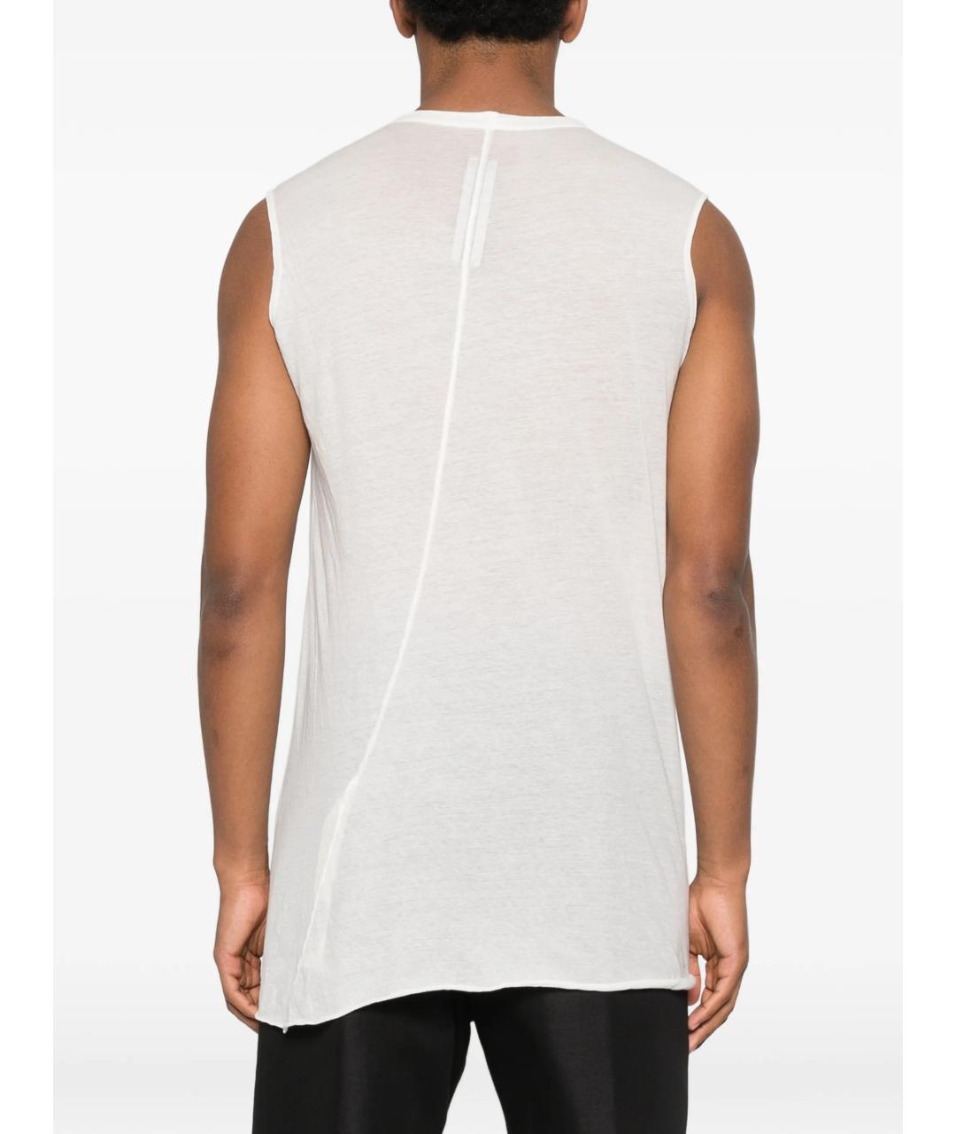 RICK OWENS Белая хлопковая майка, фото 4