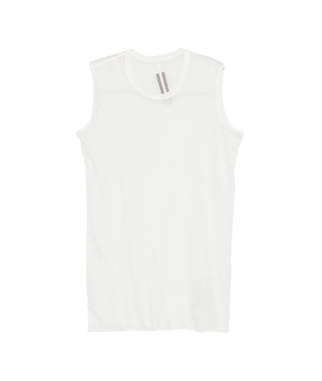 RICK OWENS Белая хлопковая майка, фото 1