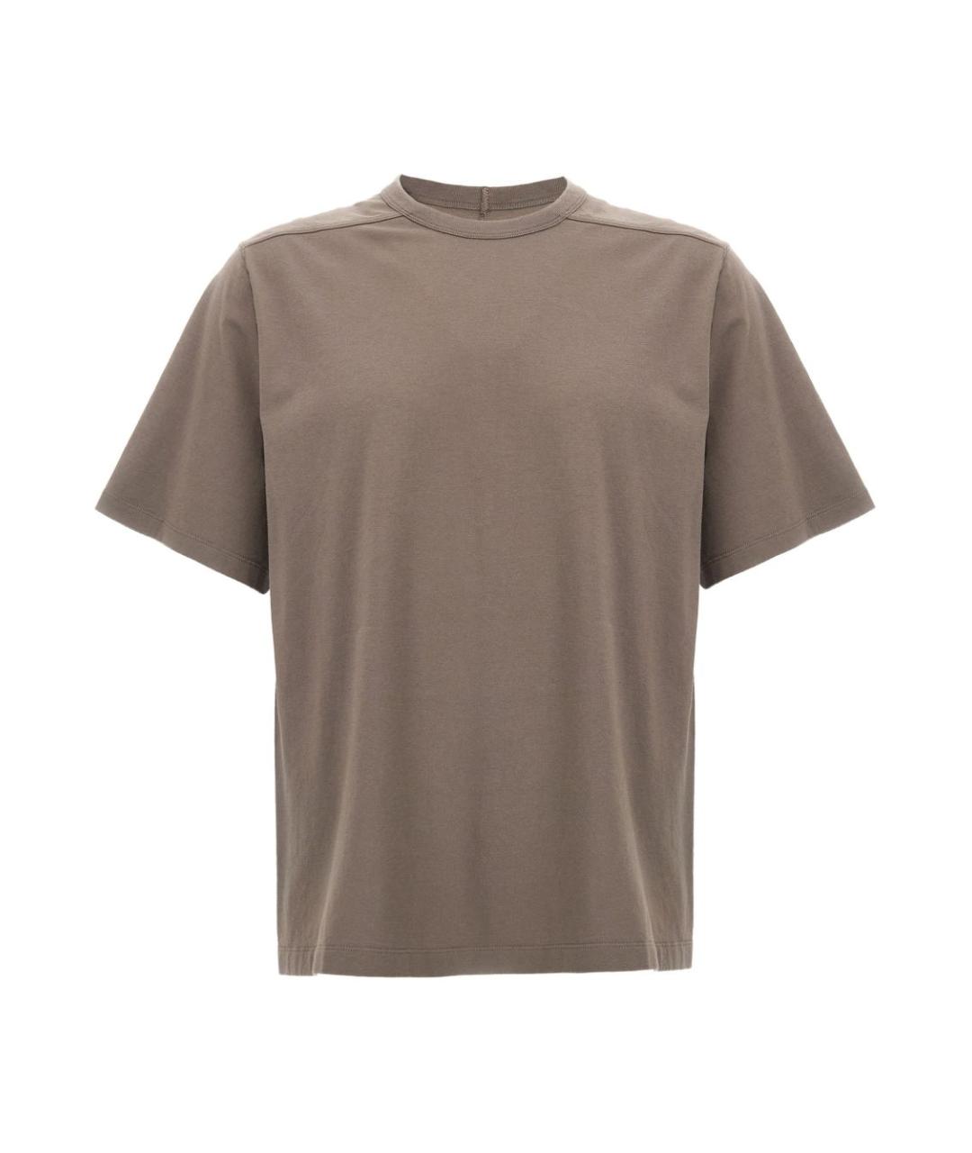 RICK OWENS Серая хлопковая футболка, фото 1