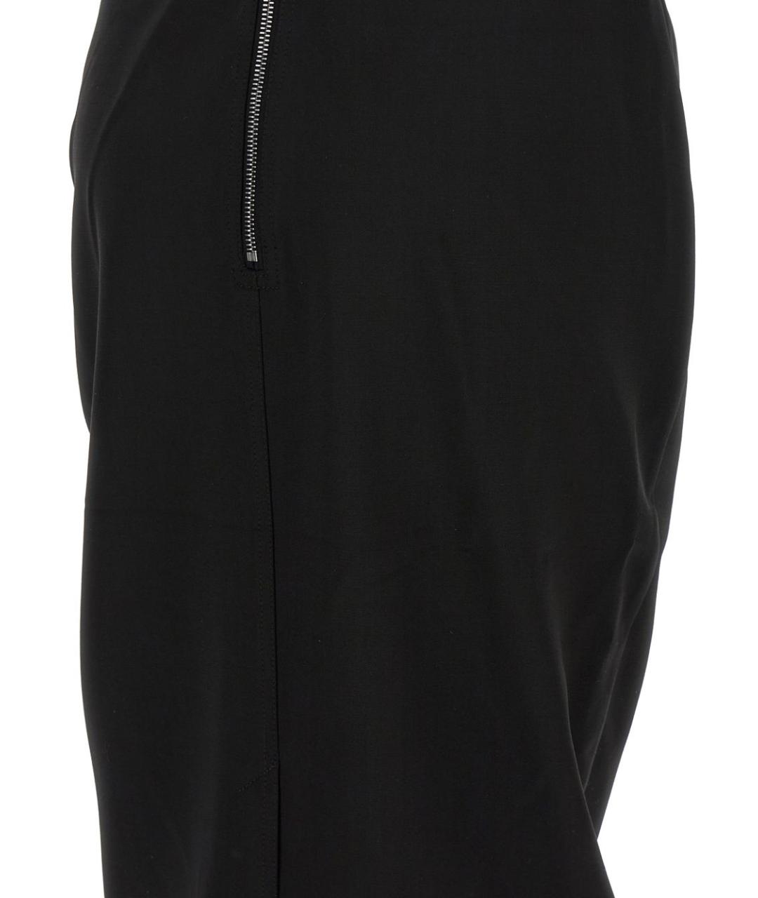 RICK OWENS Черное вискозное вечернее платье, фото 4