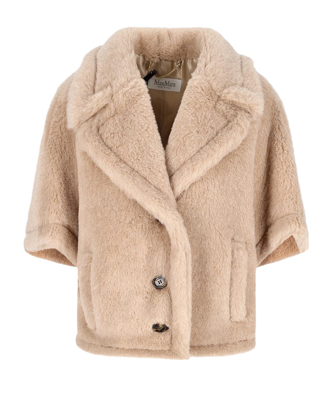 MAX MARA Бежевое шерстяное пальто, фото 1