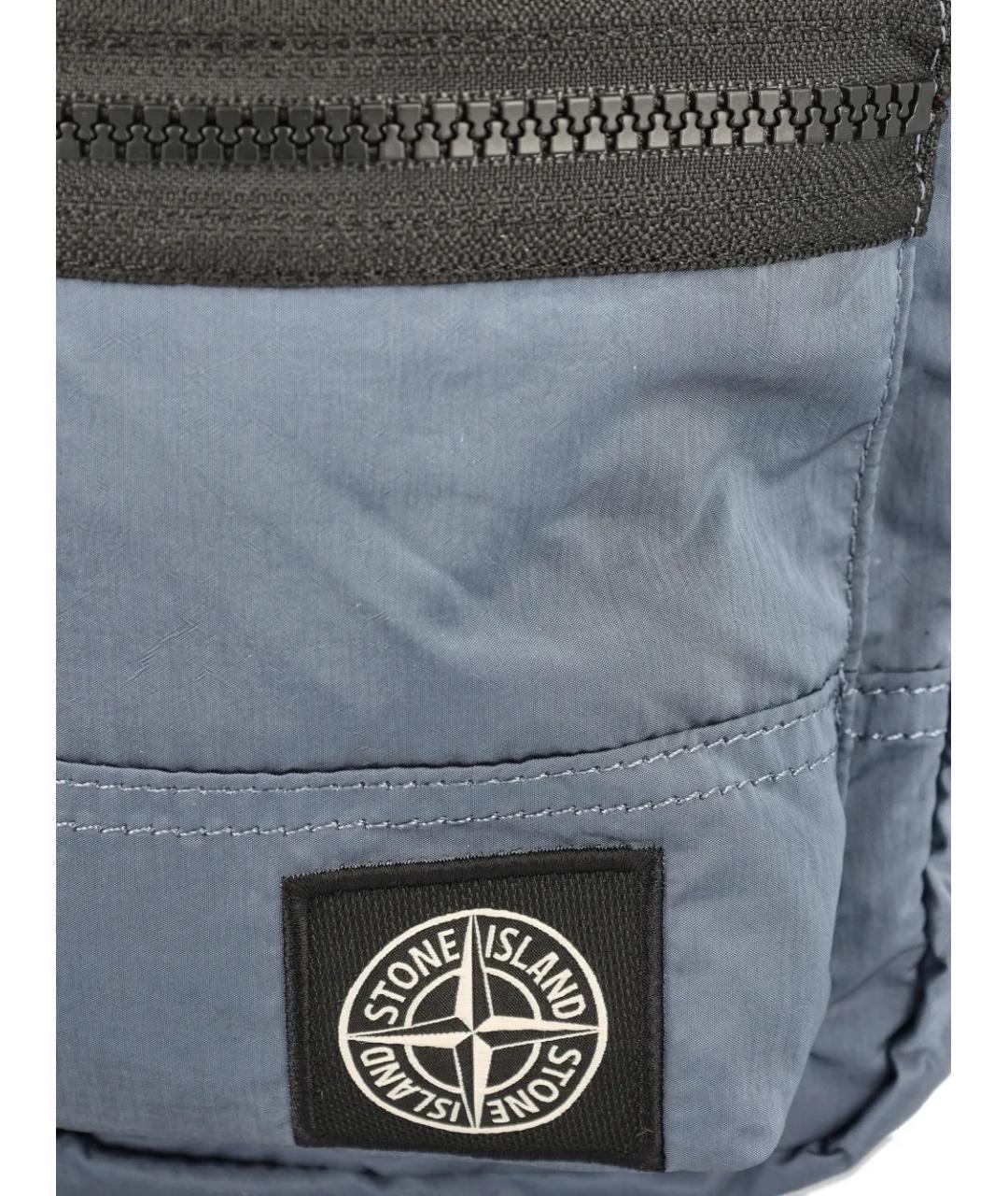 STONE ISLAND Голубая сумка на плечо, фото 4