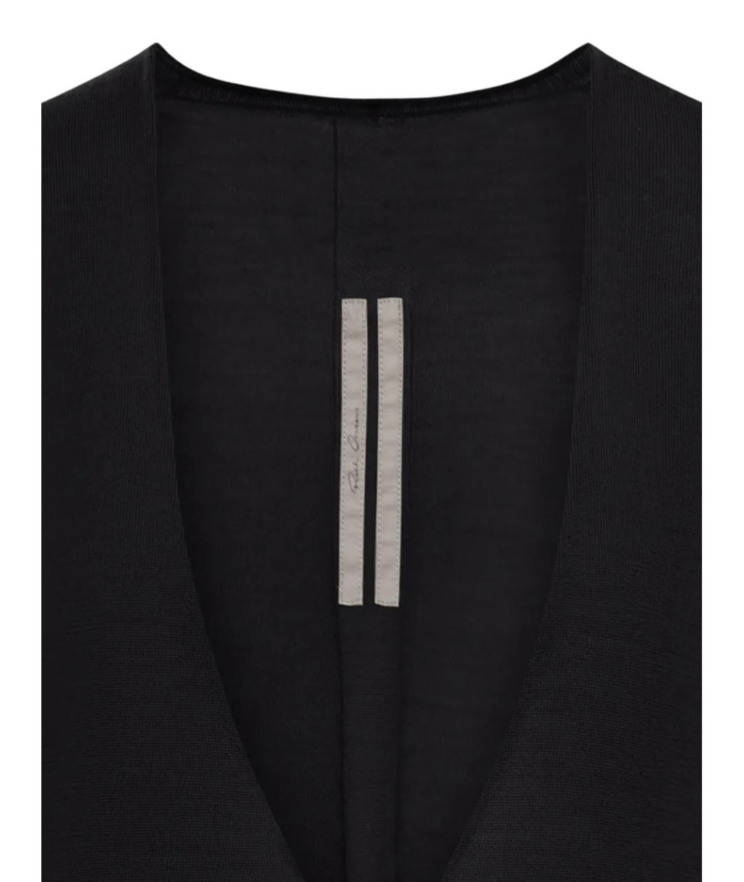 RICK OWENS Черный шерстяной джемпер / свитер, фото 2
