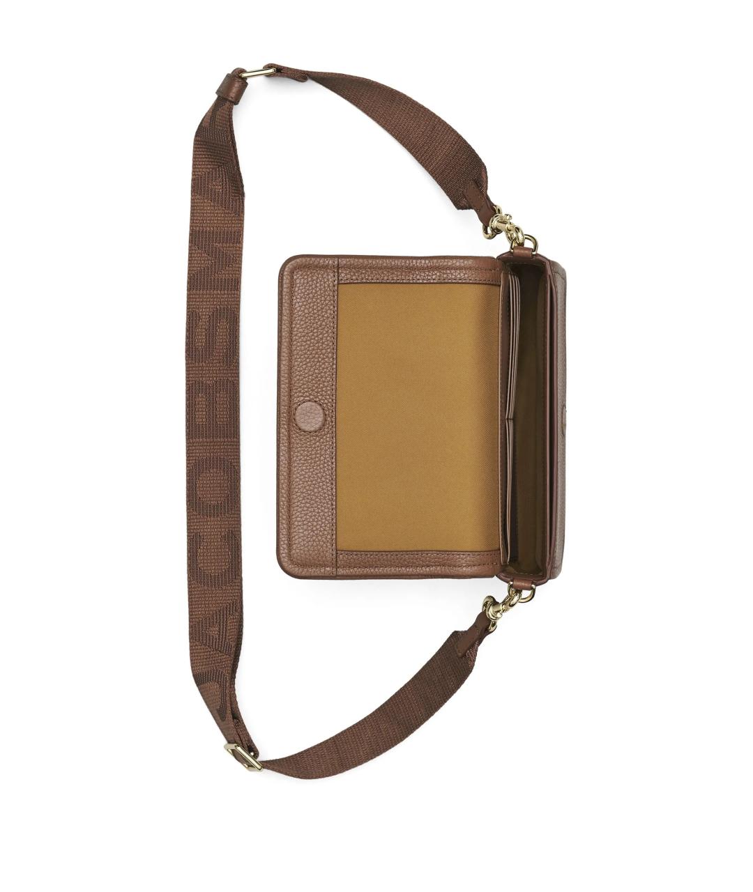 MARC JACOBS Коричневая кожаная сумка тоут, фото 7