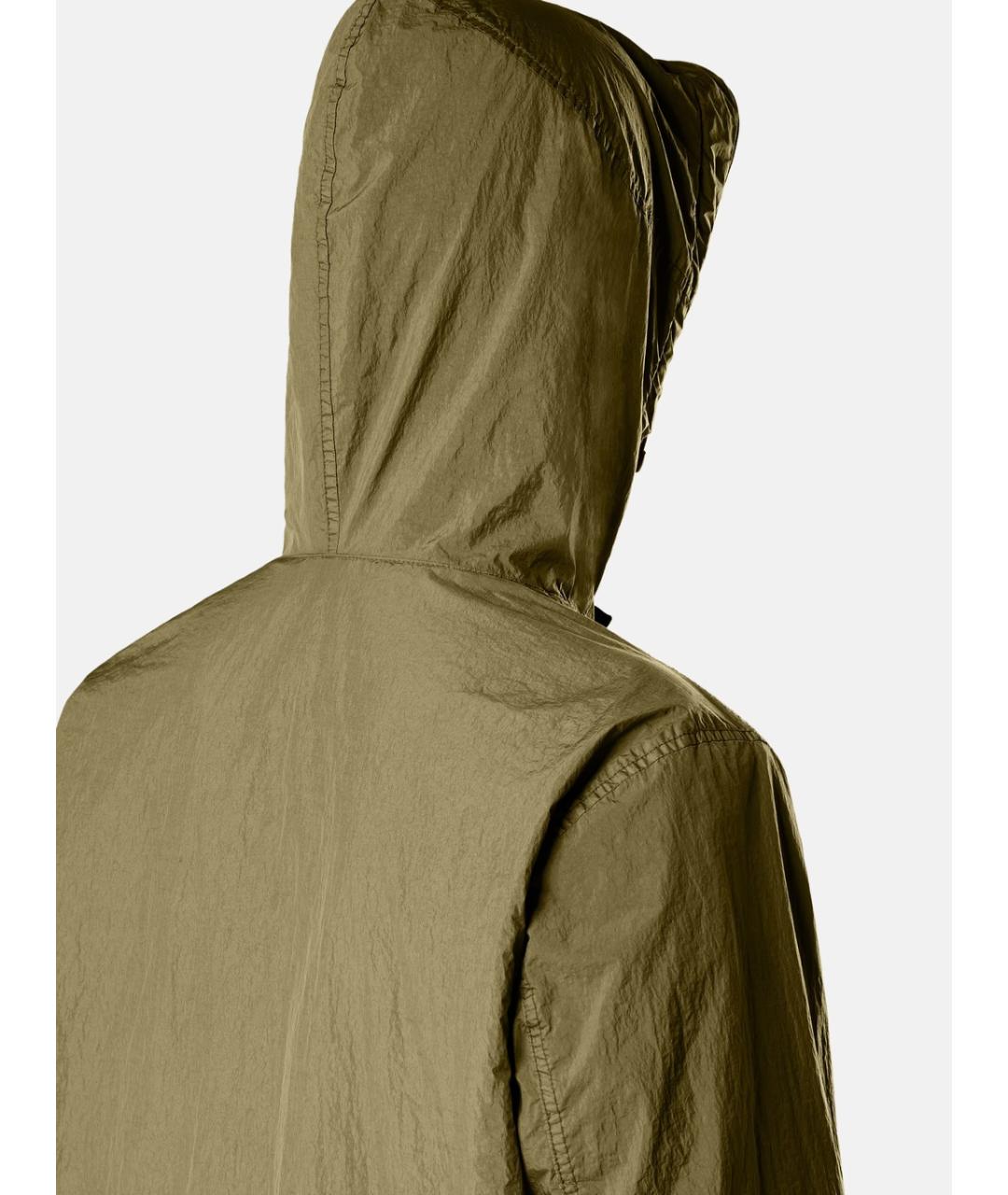 STONE ISLAND Зеленая полиамидовая куртка, фото 4