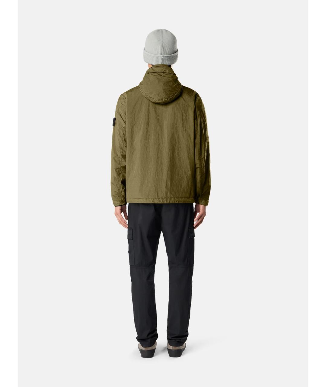 STONE ISLAND Зеленая полиамидовая куртка, фото 6