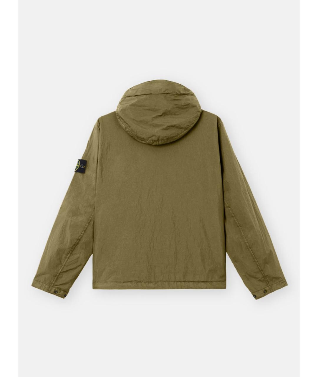 STONE ISLAND Зеленая полиамидовая куртка, фото 7