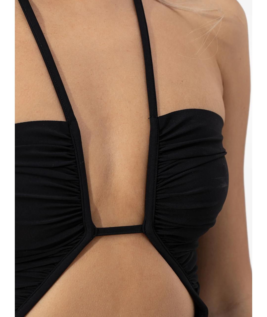 RICK OWENS Черный полиамидовый купальник, фото 4