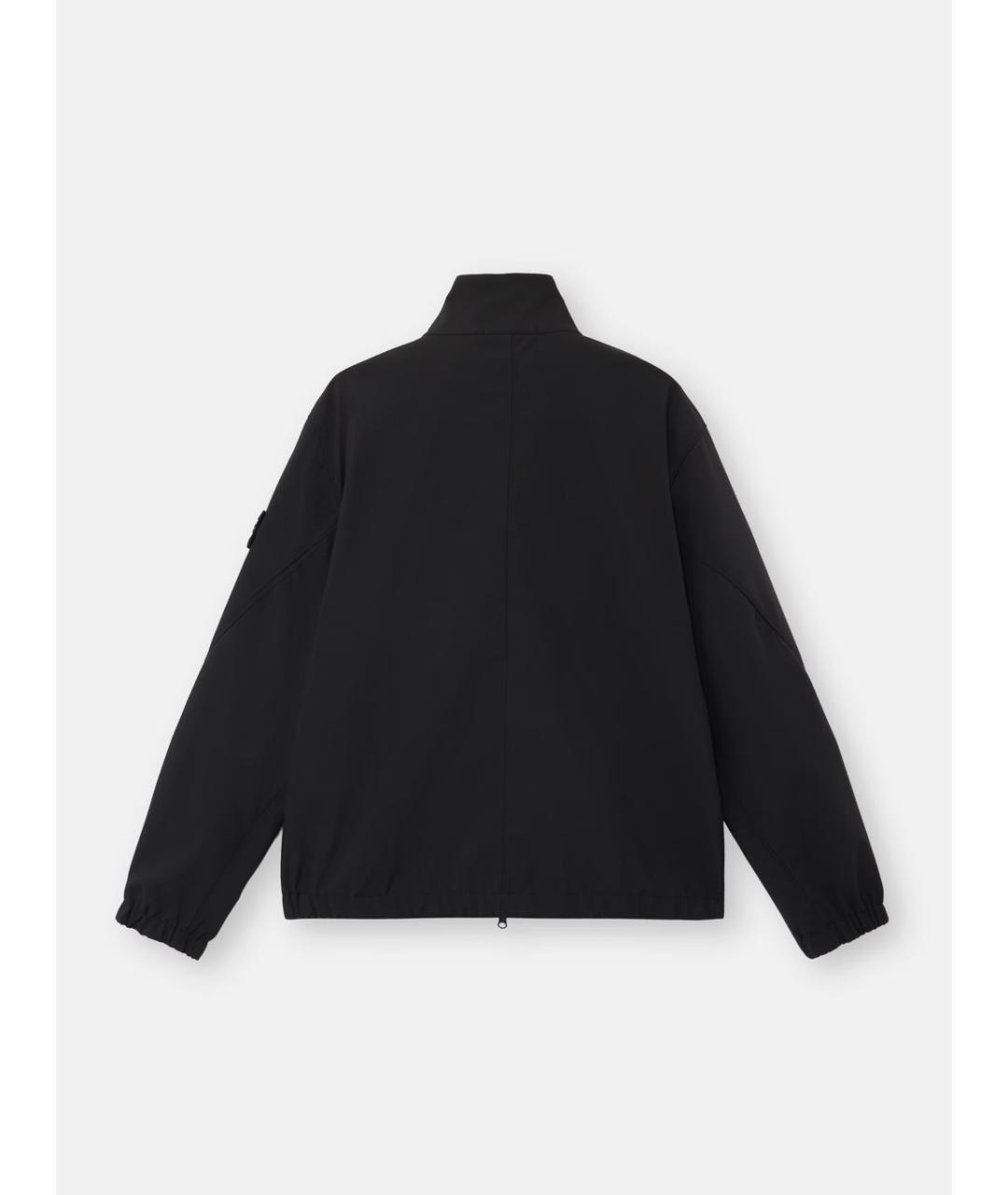 STONE ISLAND Черная синтетическая куртка, фото 6