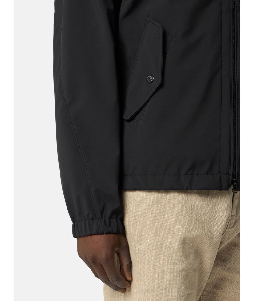 STONE ISLAND Черная синтетическая куртка, фото 4