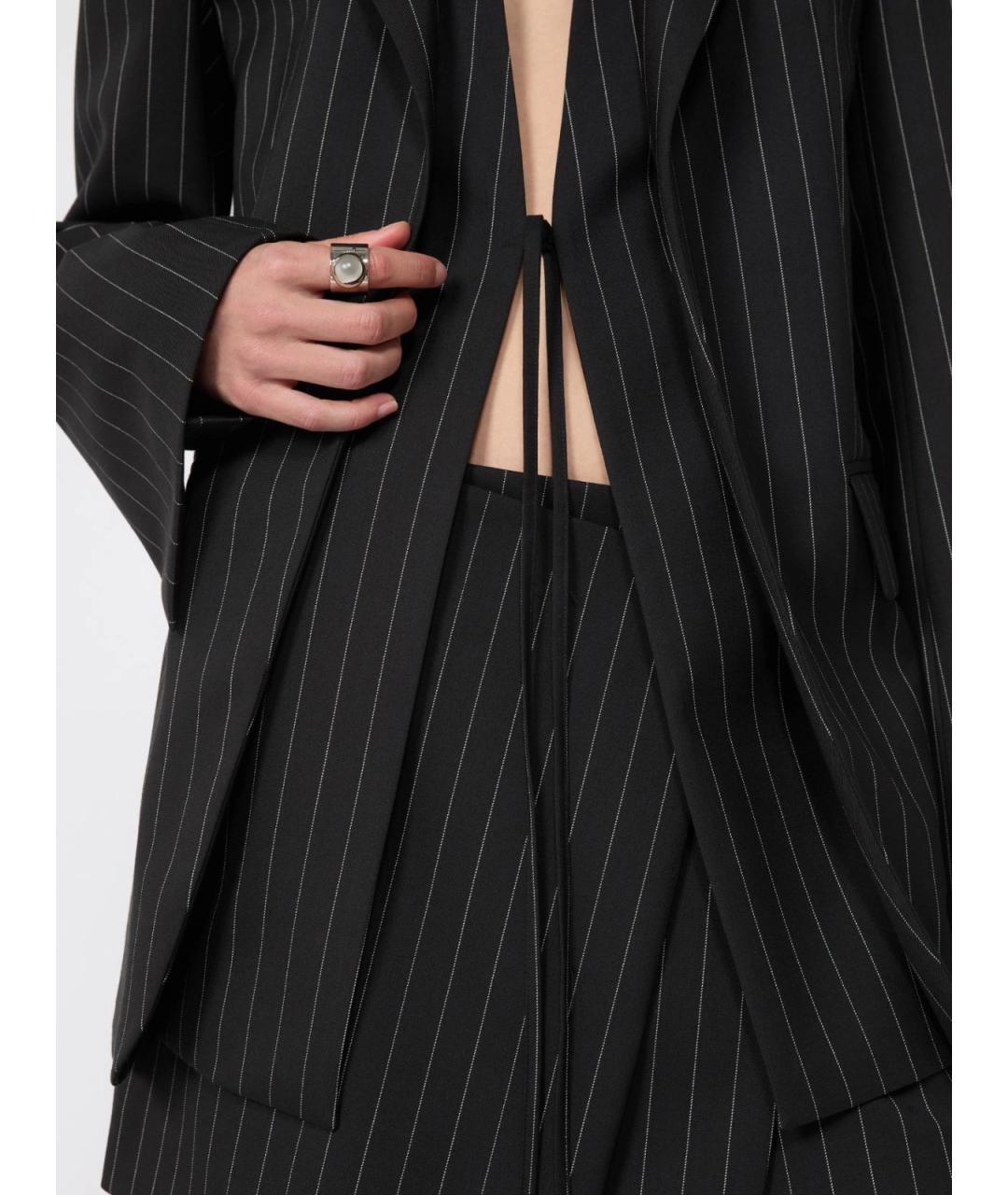 SPORTMAX Черный шерстяной жакет/пиджак, фото 6