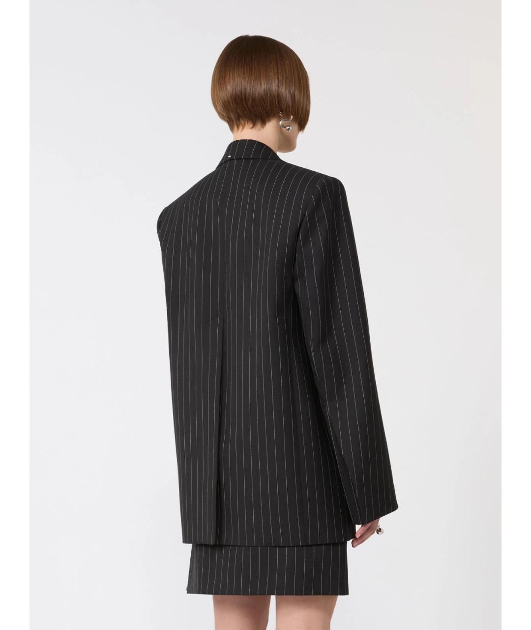 SPORTMAX Черный шерстяной жакет/пиджак, фото 4