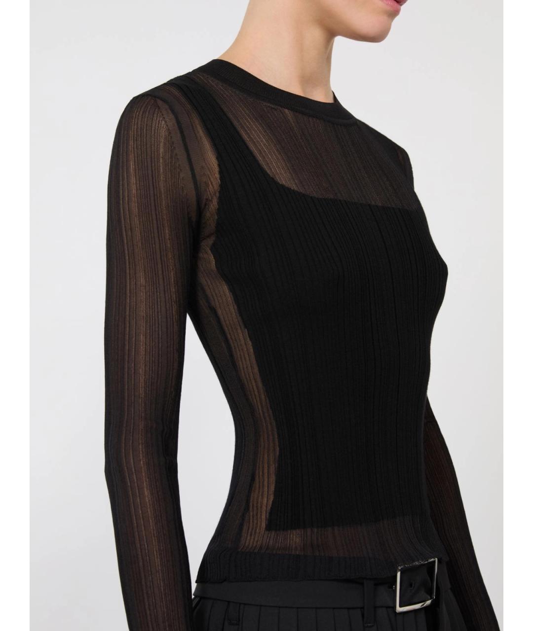 SPORTMAX Черная вискозная водолазка, фото 6