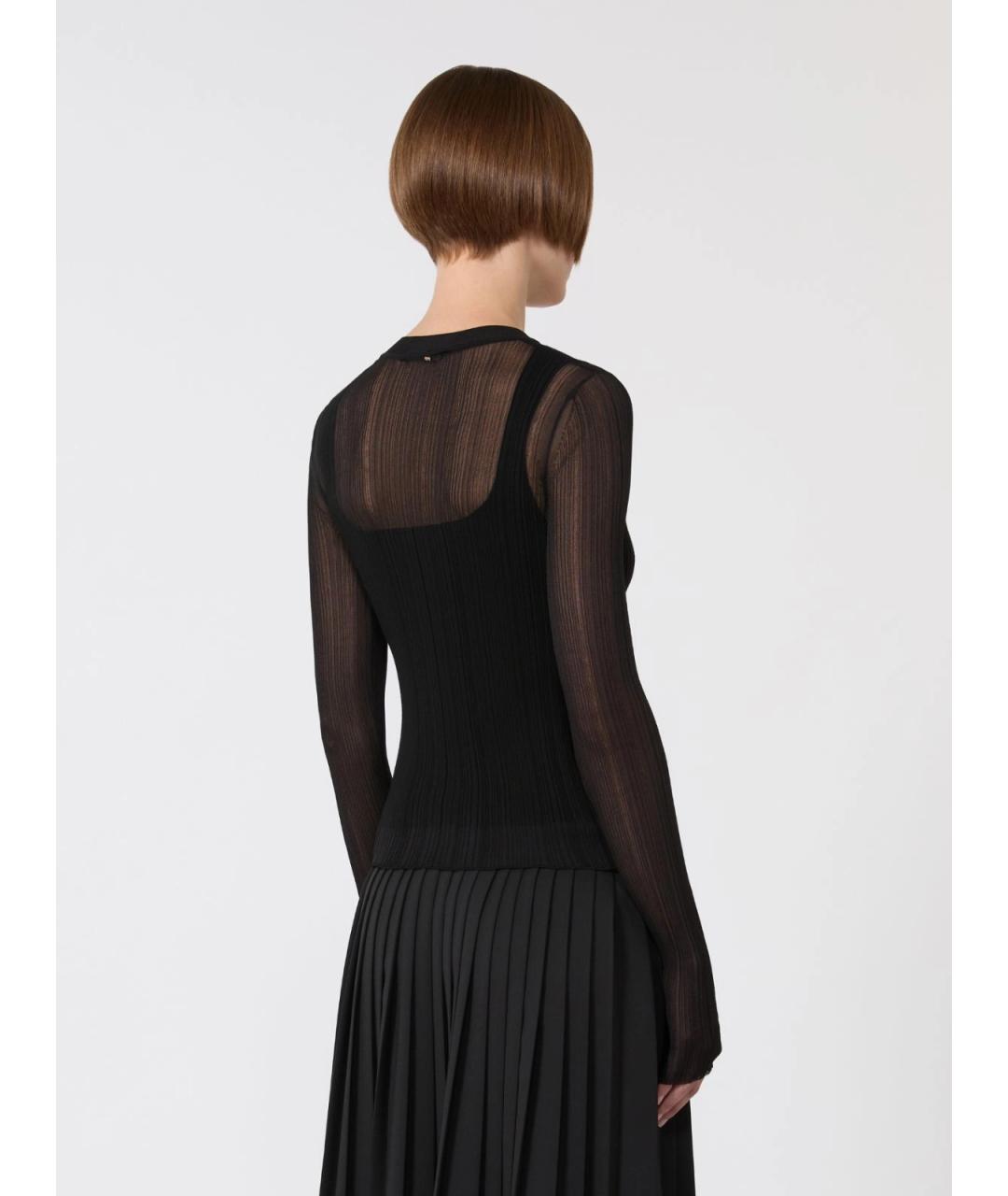 SPORTMAX Черная вискозная водолазка, фото 4