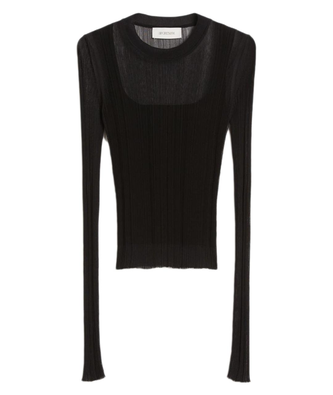SPORTMAX Черная вискозная водолазка, фото 1