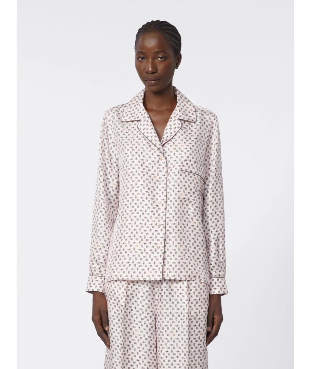 MAX MARA Розовая шелковая рубашка, фото 3