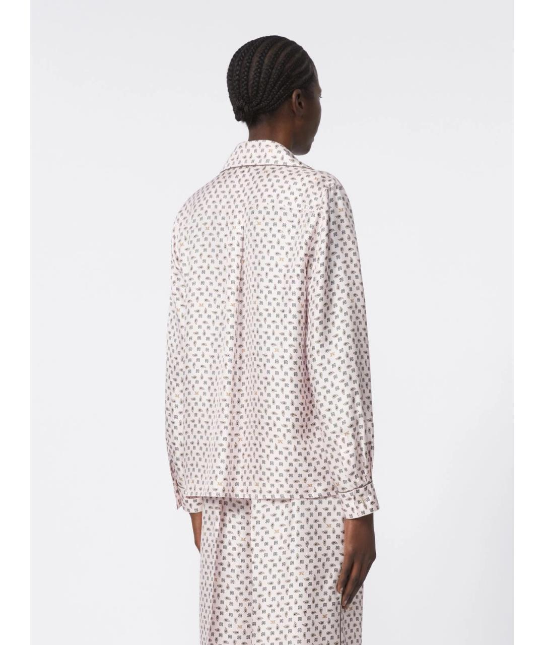 MAX MARA Розовая шелковая рубашка, фото 4