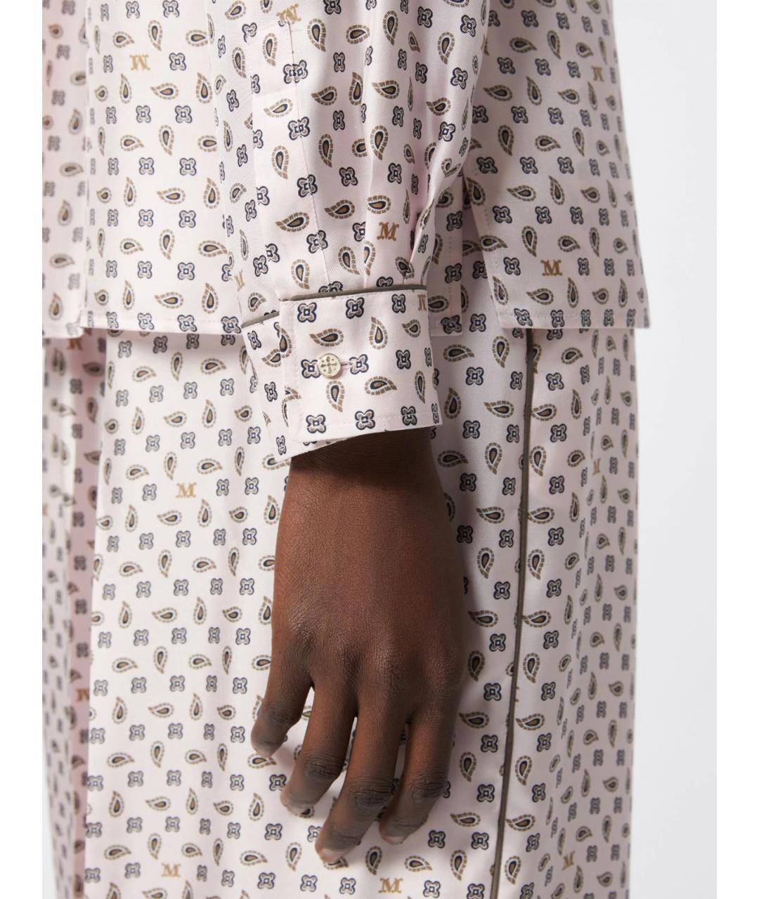 MAX MARA Розовая шелковая рубашка, фото 6