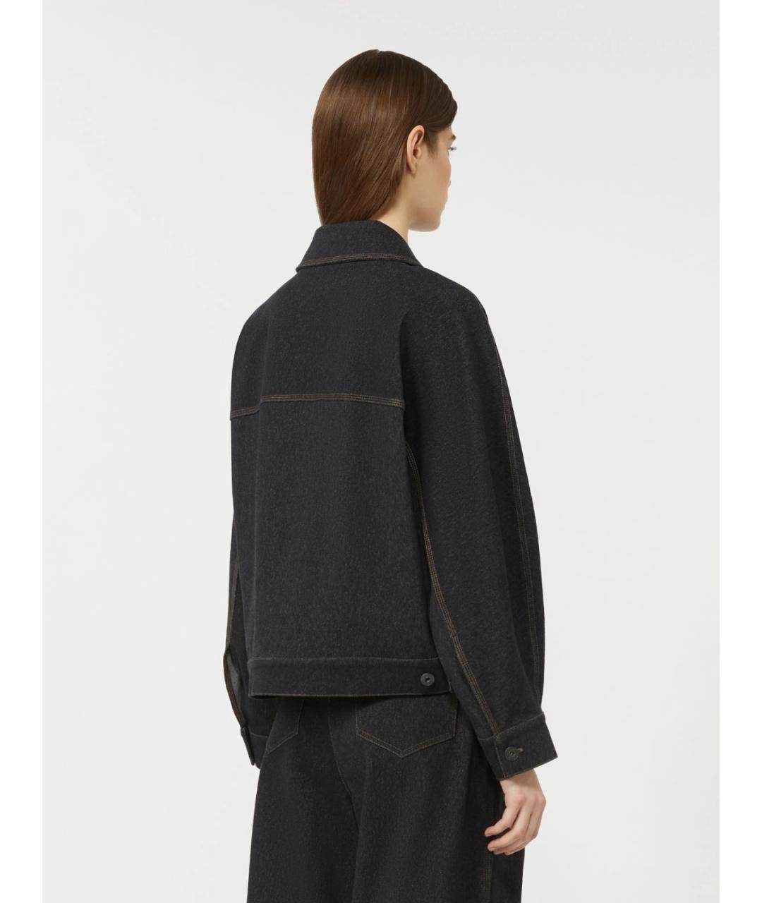 MAX MARA Синяя хлопковая куртка, фото 4