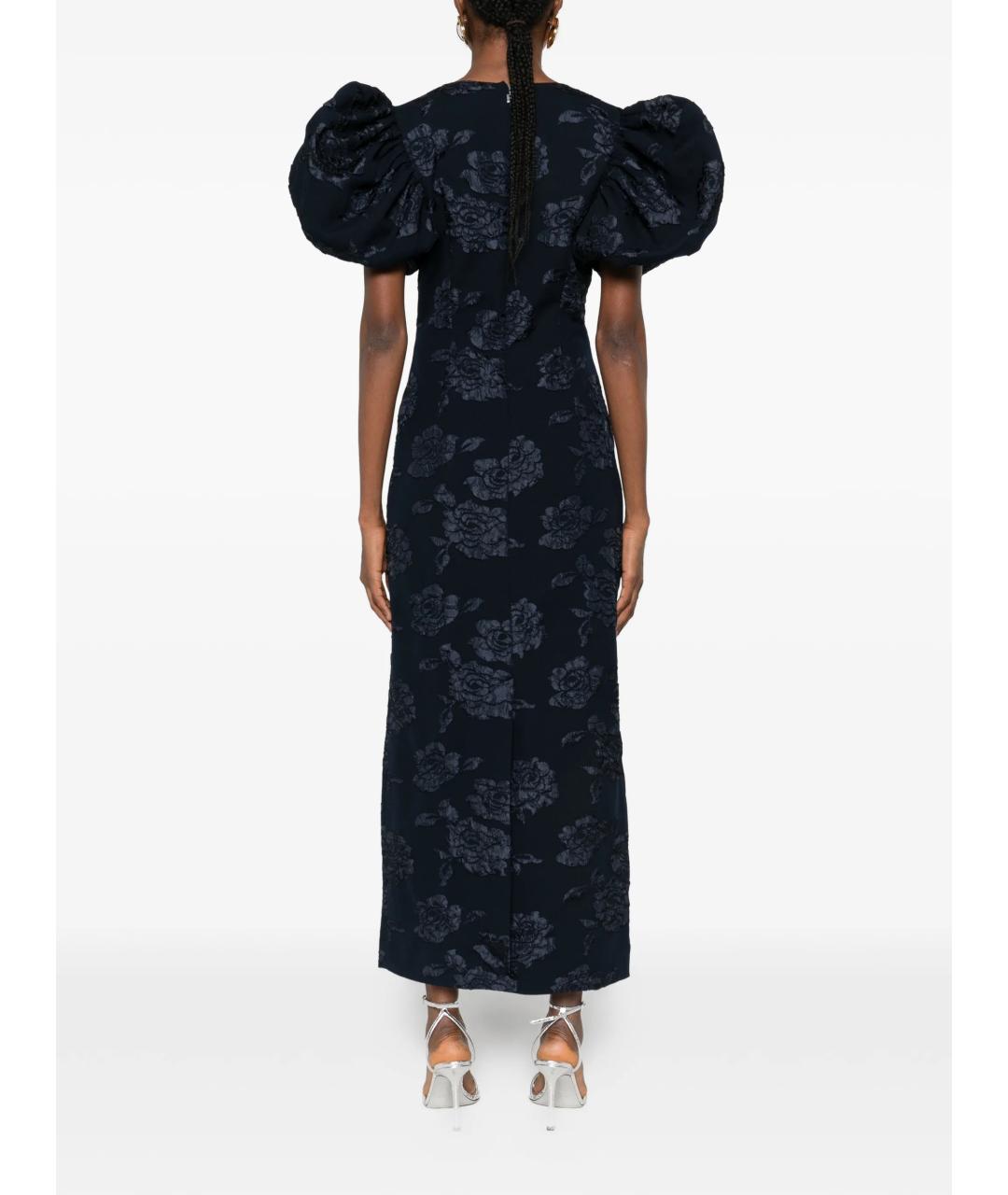 ROTATE Синее полиэстеровое вечернее платье, фото 4