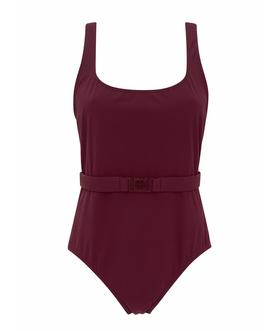 HERMES Бордовый полиамидовый купальник, фото 1