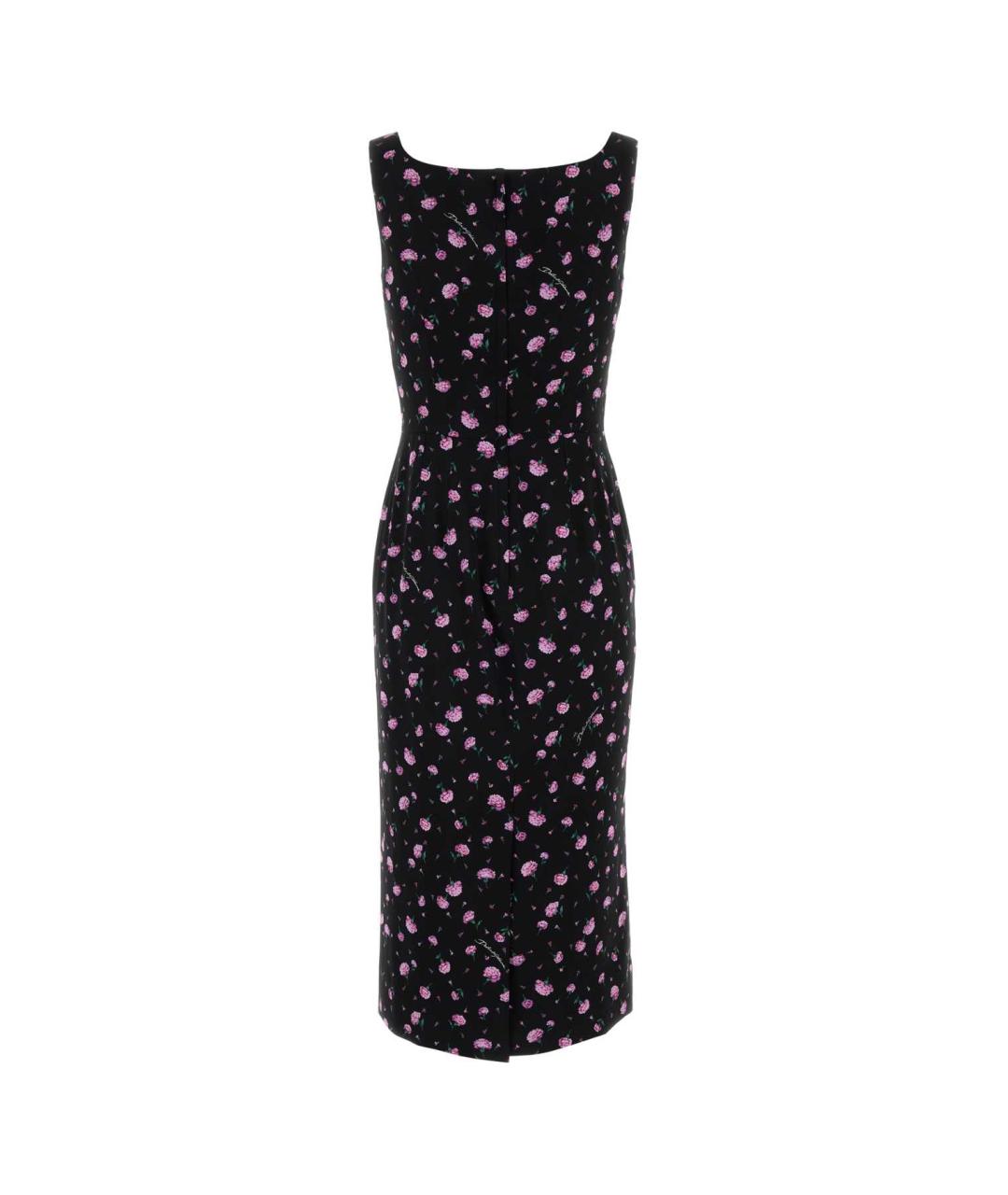 DOLCE&GABBANA Мульти шелковое коктейльное платье, фото 2