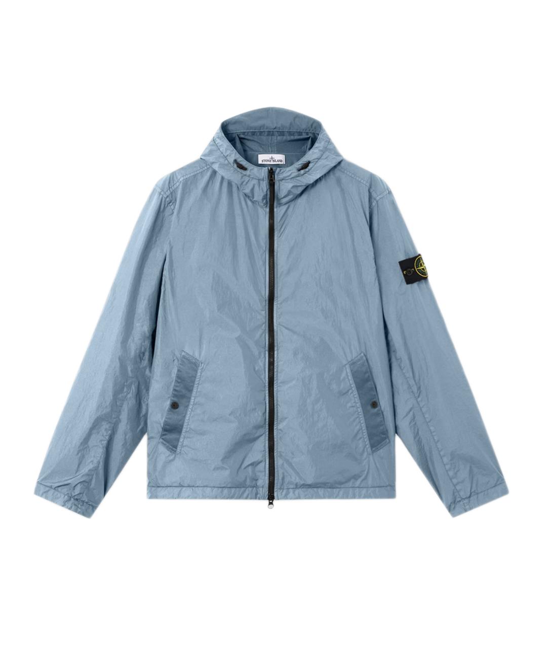 STONE ISLAND Голубая полиамидовая куртка, фото 1