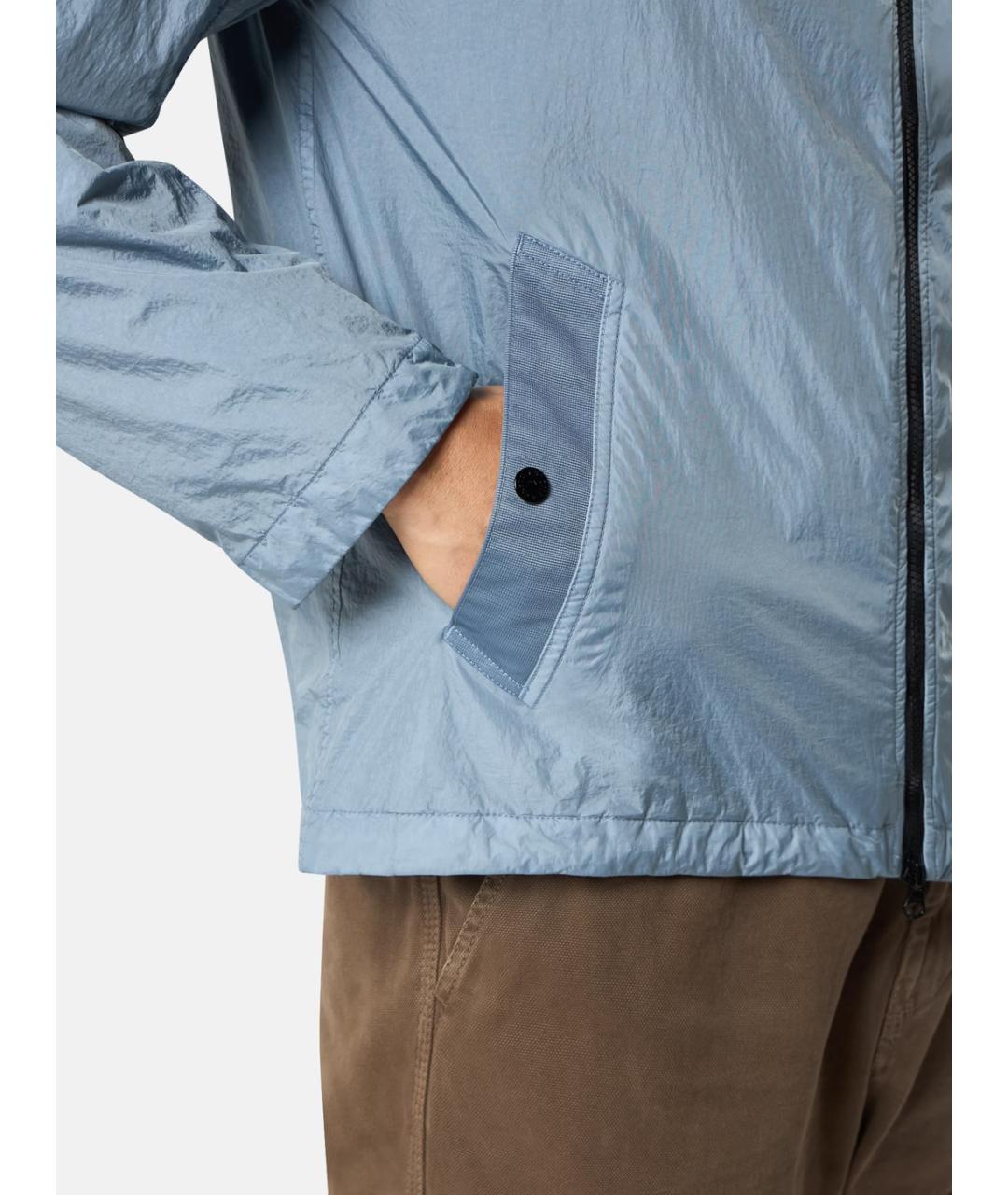 STONE ISLAND Голубая полиамидовая куртка, фото 5
