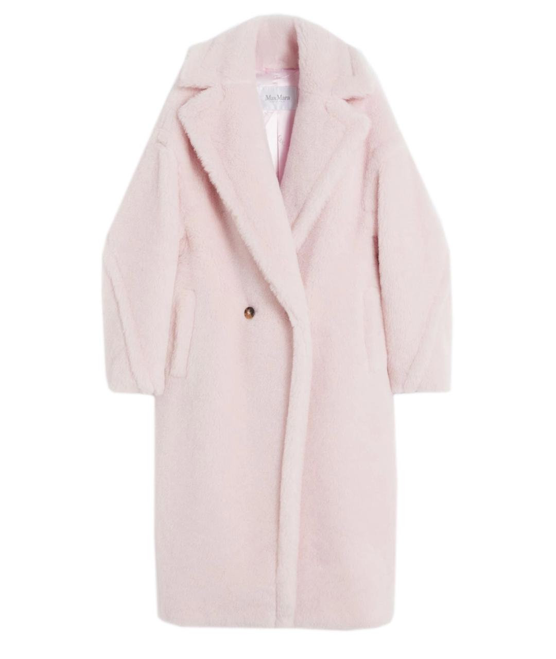 MAX MARA Розовое шерстяное пальто, фото 1