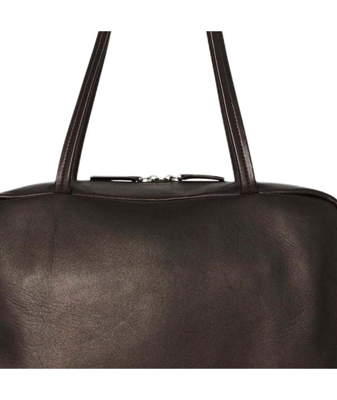 THE ROW Коричневая кожаная сумка через плечо, фото 4