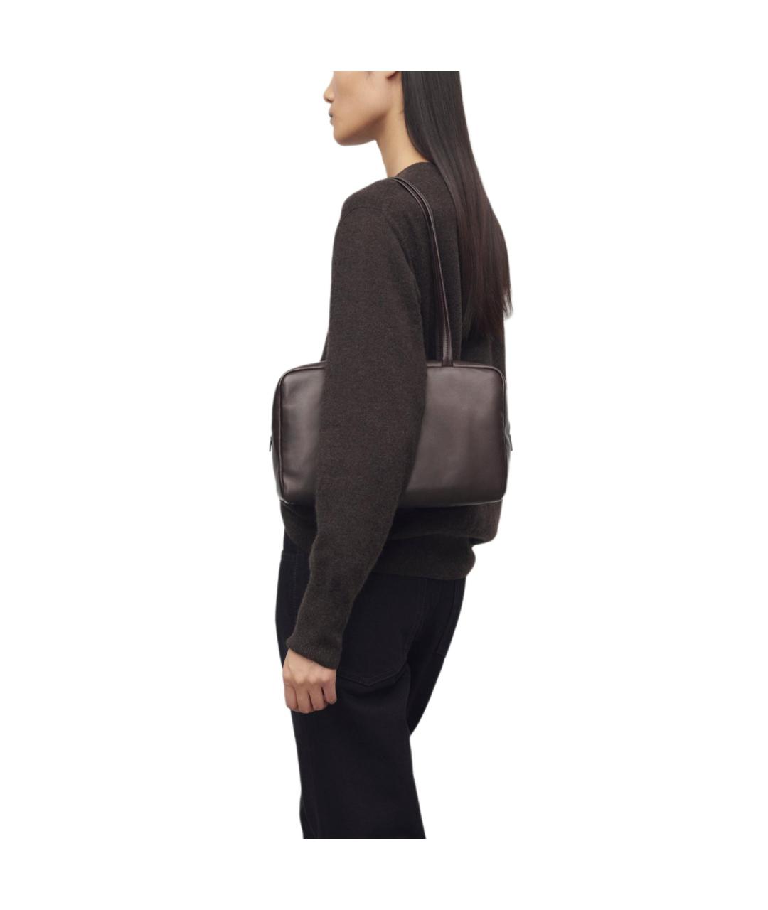 THE ROW Коричневая кожаная сумка через плечо, фото 5