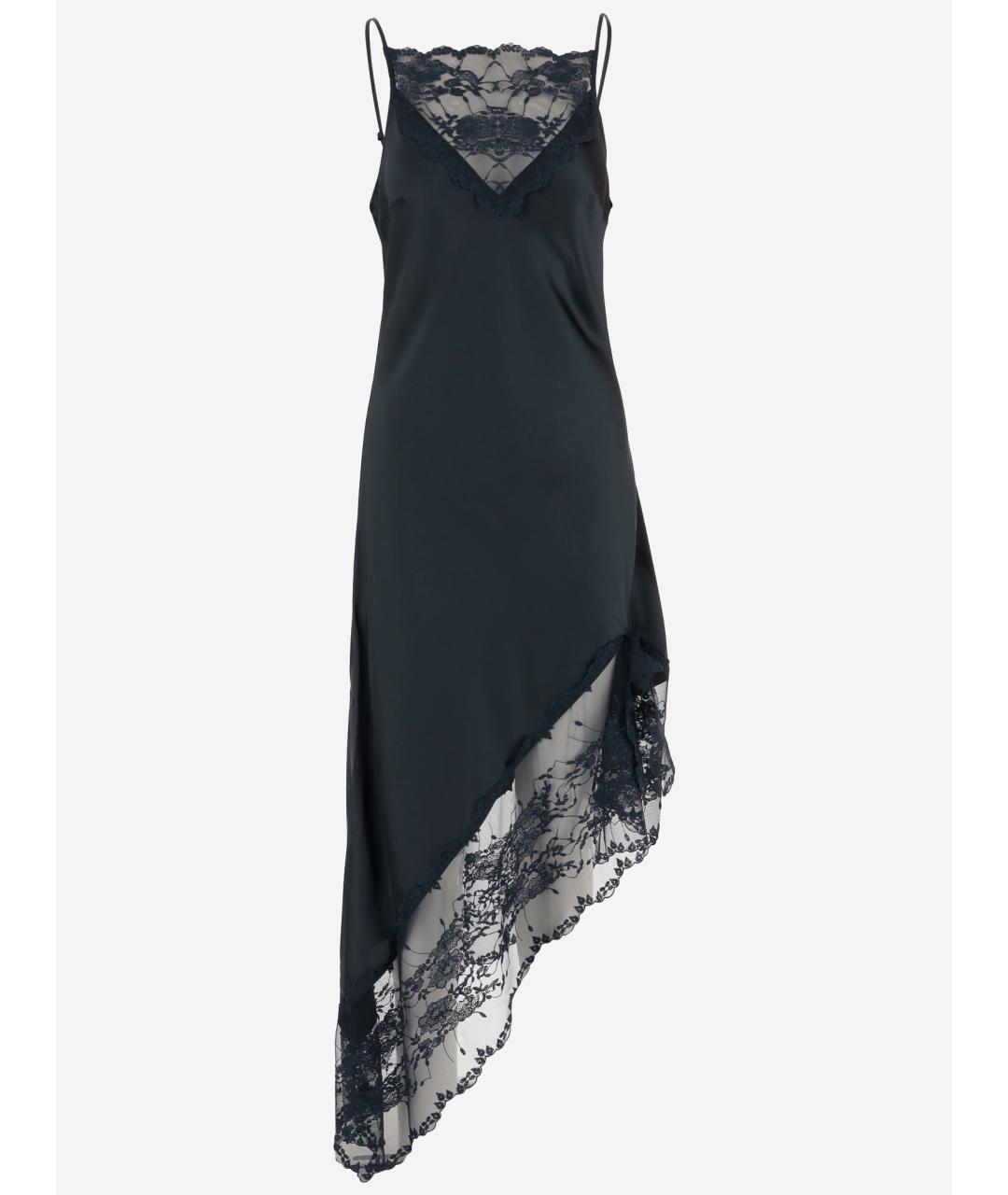 BY MALENE BIRGER Синее ацетатное платье, фото 1