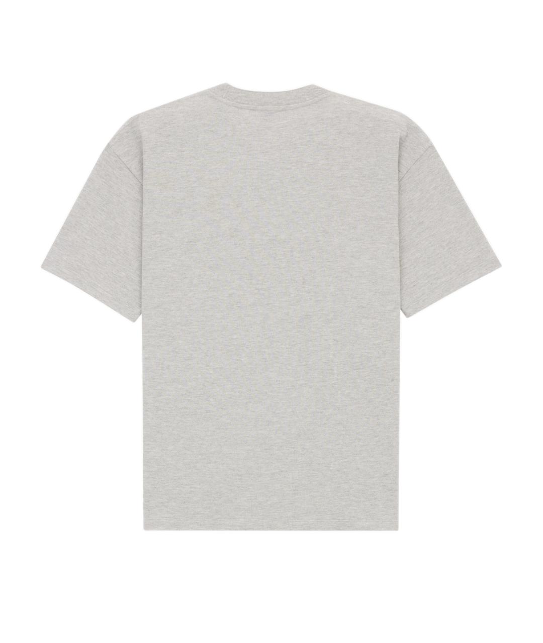 SAINT LAURENT Серая хлопковая футболка, фото 3