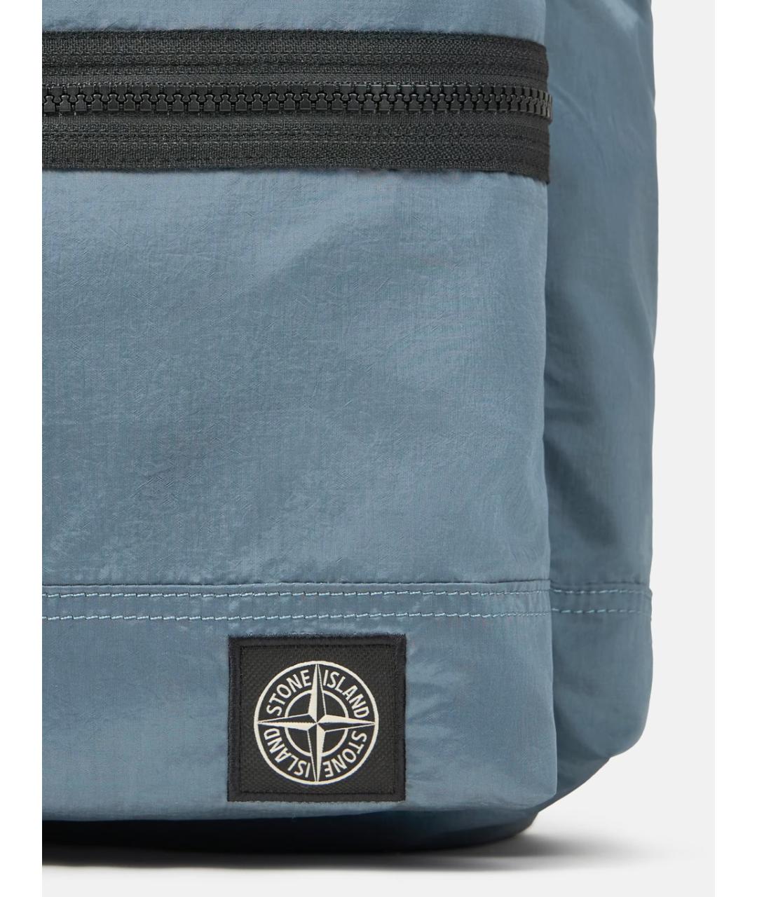 STONE ISLAND Голубой тканевый рюкзак, фото 3