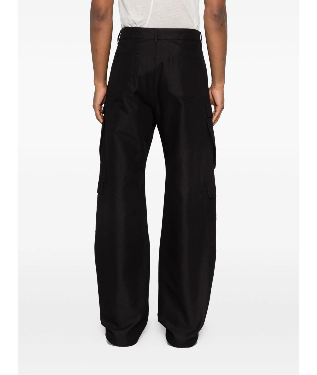 RICK OWENS Черные хлопковые прямые джинсы, фото 4