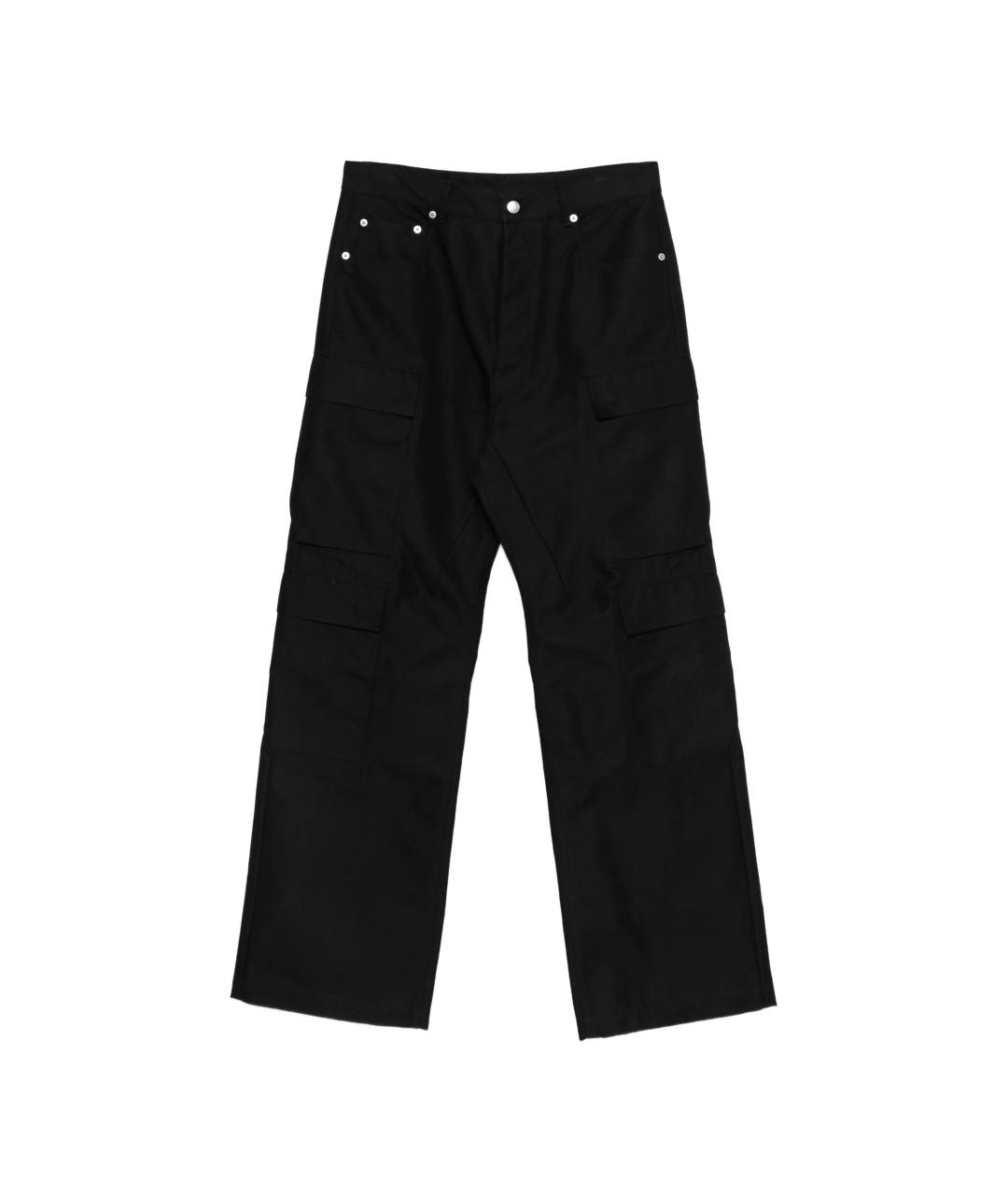 RICK OWENS Черные хлопковые прямые джинсы, фото 1