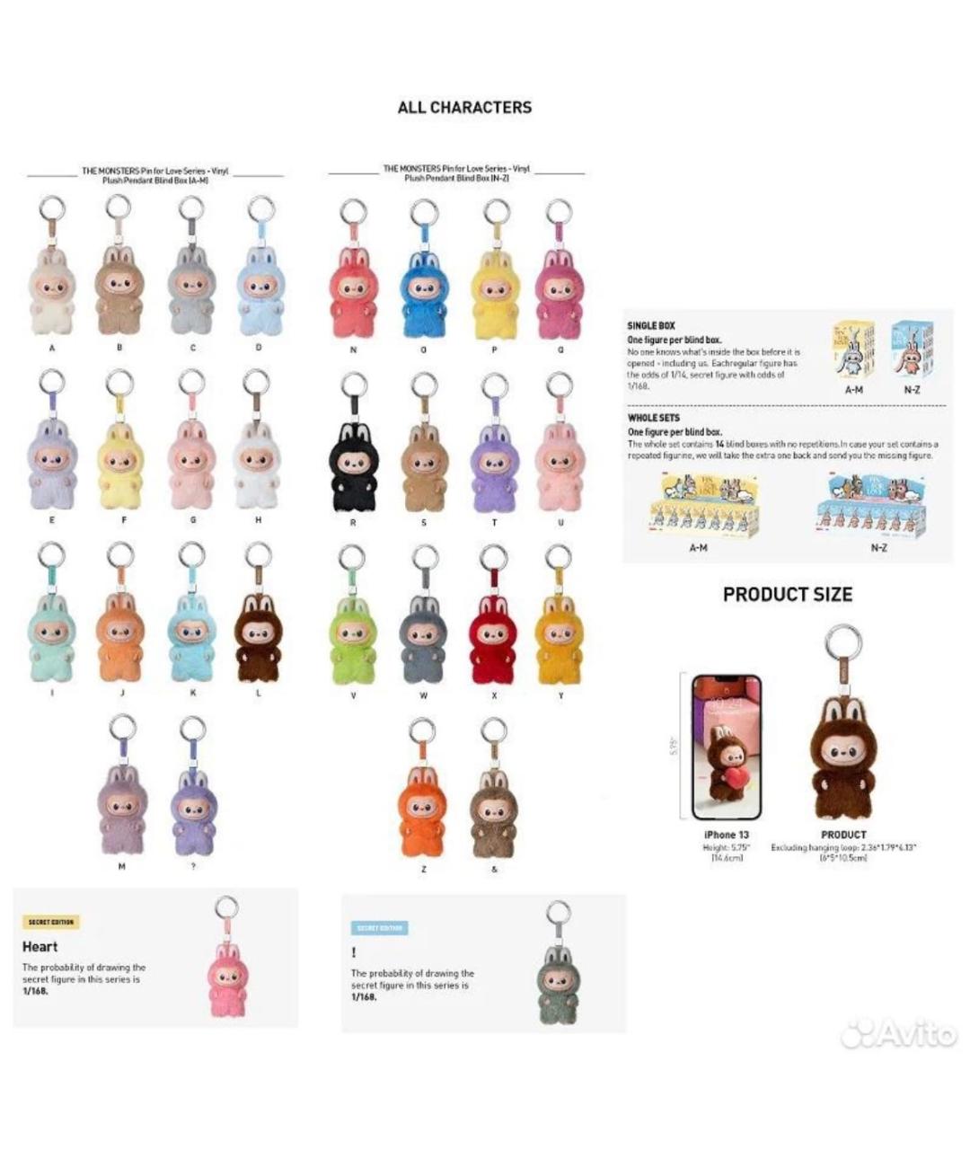 Labubu Мульти брелок, фото 3