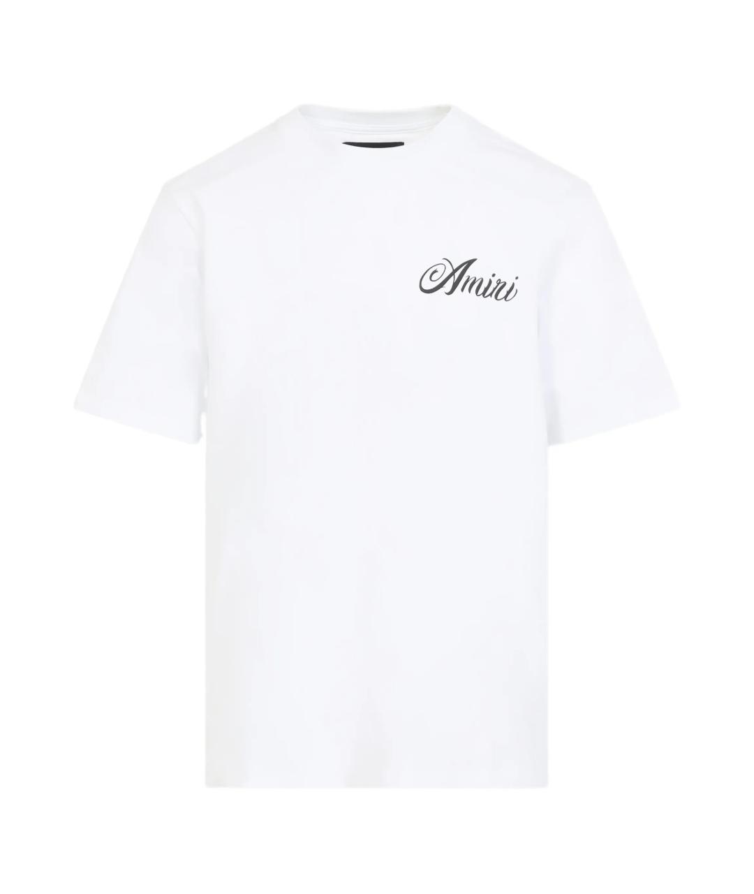 AMIRI Белая хлопковая футболка, фото 1