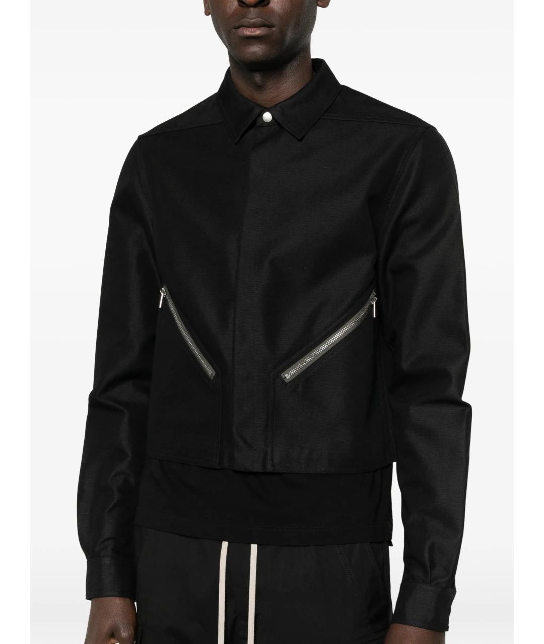 RICK OWENS Черная хлопковая куртка, фото 5