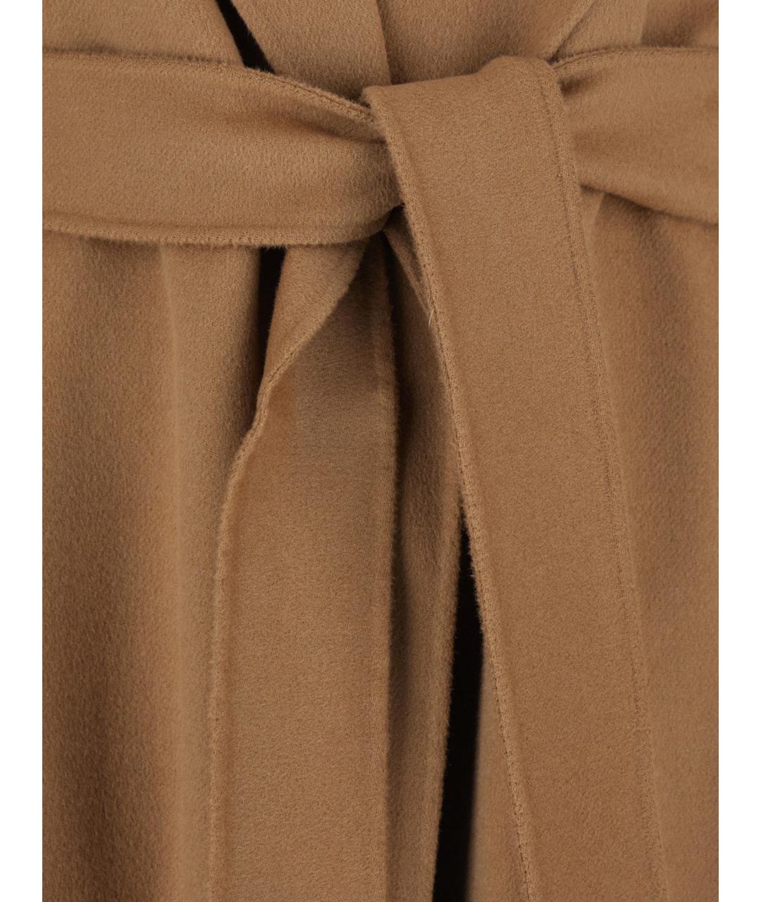 MAX MARA STUDIO Бежевое шерстяное пальто, фото 3